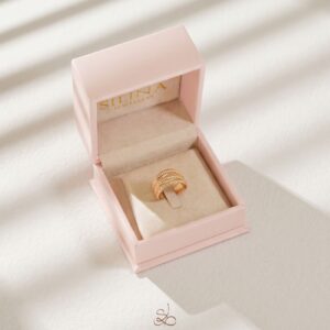 Bague Écrin rose Silina, référence 115