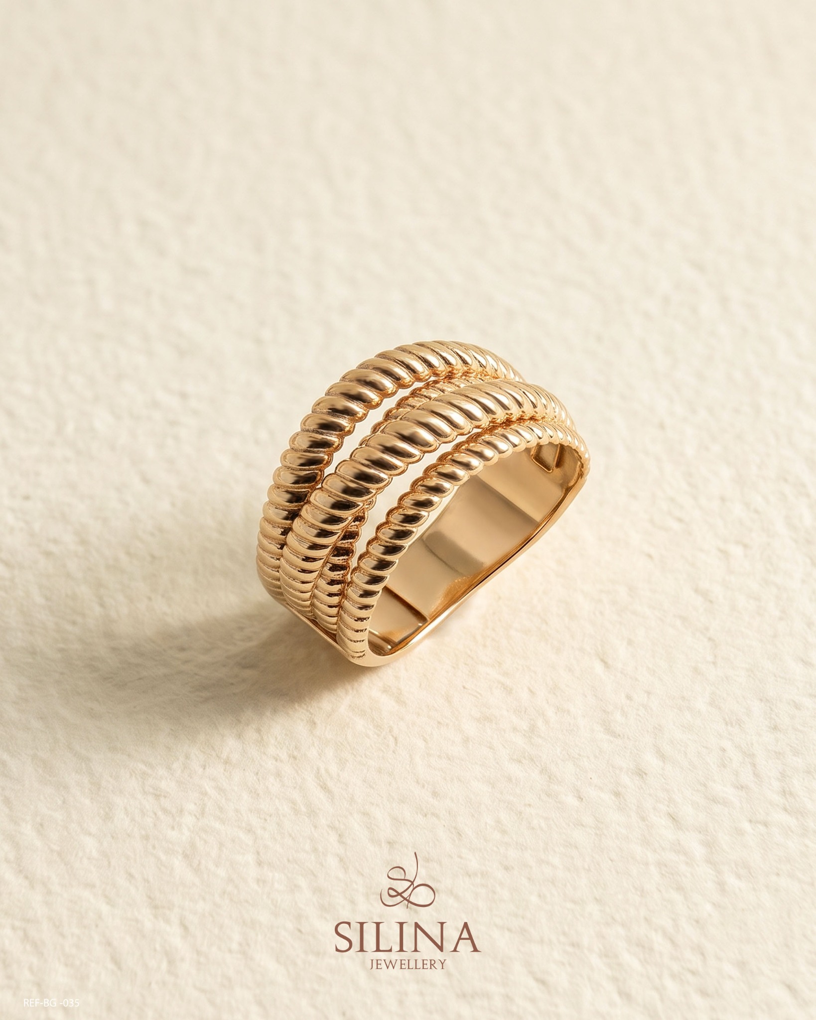 Bague Jeu de reliefs Silina, référence 116