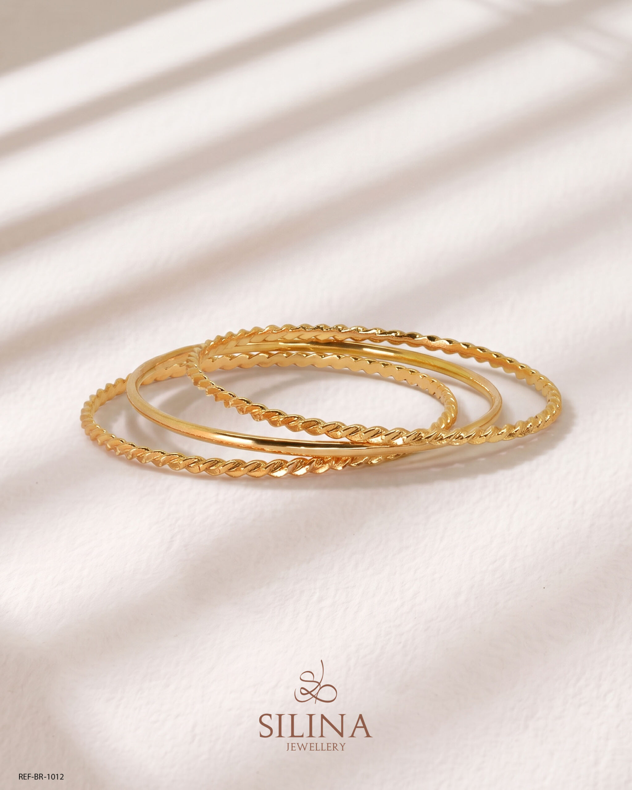 Bracelet Entrelacs dorés Silina, référence 121