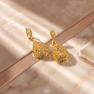 Boucles d’oreilles Nœud sculpté Silina, référence 131