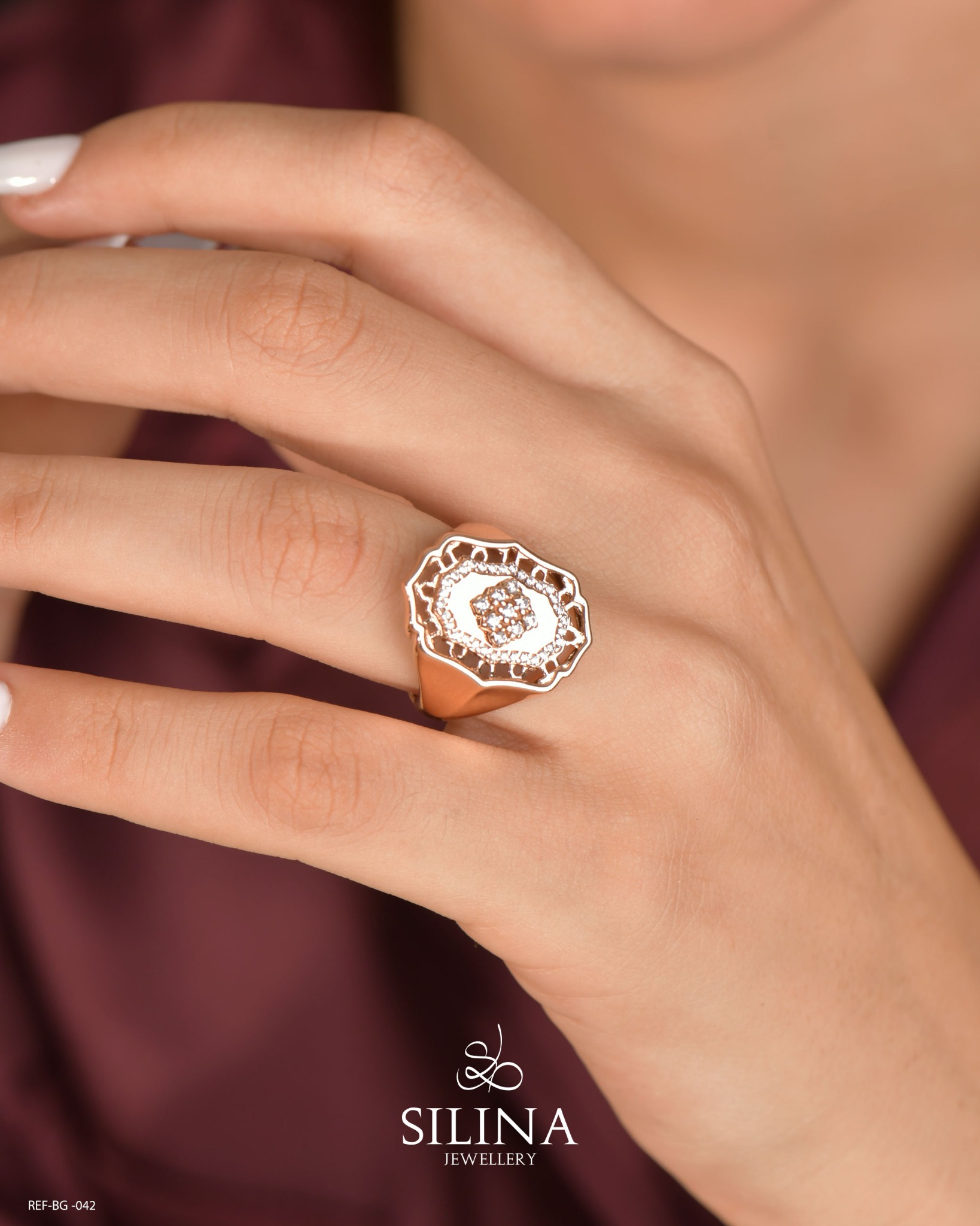 Bague Éclat central Silina, référence 145