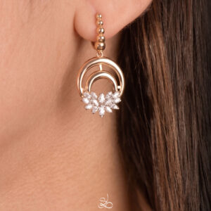 Boucles d’oreilles Cercle de lumière Silina, référence 154