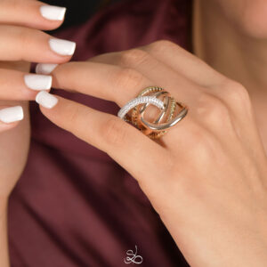 Bague Géométrie lumineuse Silina, référence 156