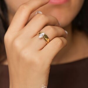 Bague Ligne dorée Silina, référence 77